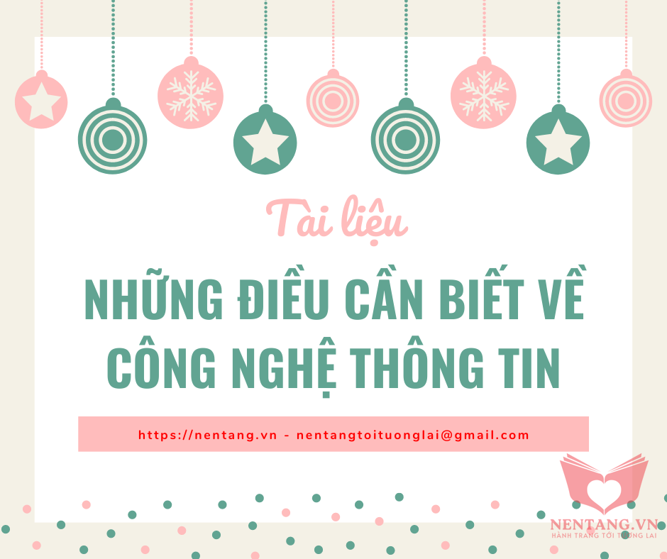 Tài liệu Những điều cần biết về Công nghệ Thông tin